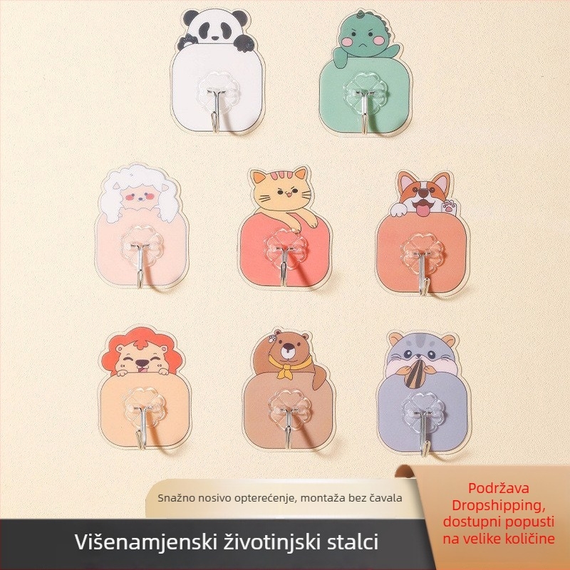 Vješalice bez bušenja s ljepilnom podlogom, zidne, za kupaonicu, kuhinju i spavaću sobu, vješalice za odjeću, oblik rogova jelena