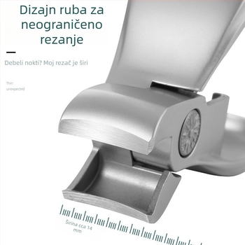 Mini set kliješta za nokte od nehrđajućeg čelika s bočnim zaključavanjem, za debele tvrde nokte