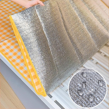 Otporn na vlagu kamping madrac s aluminijskom folijom, za jednu osobu, za kampiranje, dom i studentski dom