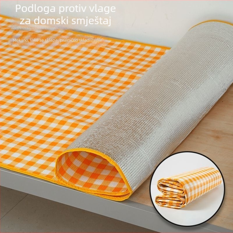 Otporn na vlagu kamping madrac s aluminijskom folijom, za jednu osobu, za kampiranje, dom i studentski dom