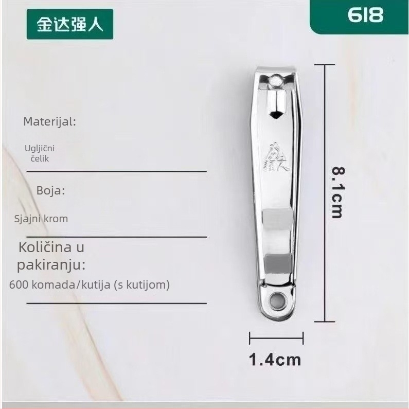 Jinda Strongman 618 Velike kliješta za nokte 8 cm sa ravnim otvorom