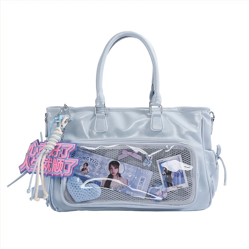 Ženska Ita torba s držačem za svjetleću pločicu s koncerta, velik kapacitet, ramena ili crossbody torba