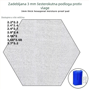 Vanjska šesterokutna podloga za zaštitu od vlage, vodootporna, otporna na habanje, lagana i prenosna s šesterokutnim dizajnom