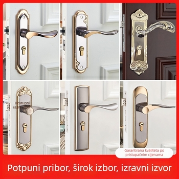 Youyi Europski stil unutarnja brava za drvena vrata s kvakom – mehanička brava za spavaću sobu i ostale unutarnje prostore