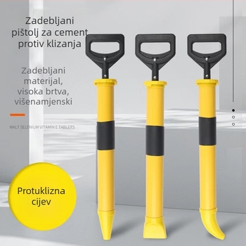 Ručni pištolj za brtvljenje i punjenje praznina s kružnim i ravnim nastavcima, produžen, višenamjenski cementni pištolj s zamjenjivim glavama za vrata i prozore