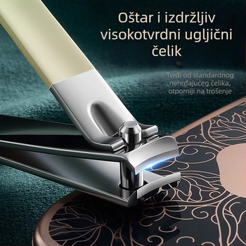 Set za nokte protiv prskanja za muškarce i žene, kućni pedikir set s dijagonalnim kleštima