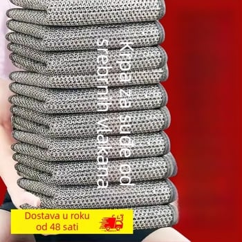 Dvostruka mikrovlakna krpa za suđe s čeličnom žicom, 40 cm, ekstra debela, otporna na masnoću, dvostruki sloj kuhinjske krpe