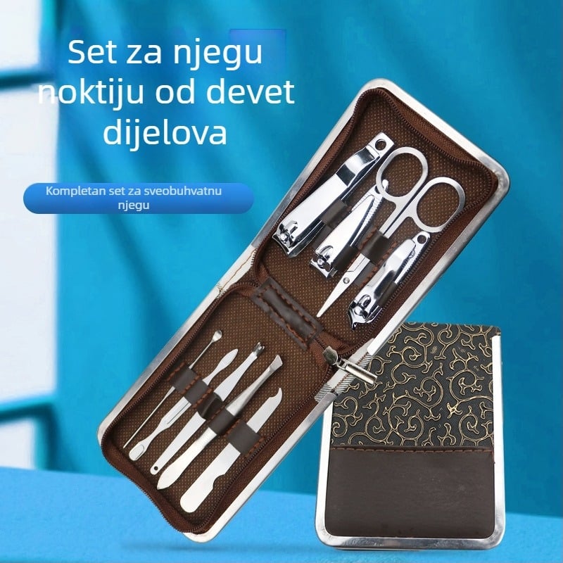 Set za pedikuru od nehrđajućeg čelika – alati za njegu noktiju, kliješta i rezači, wolframov čelik