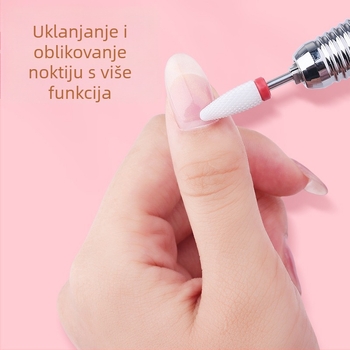 P10 punjiva mašina za poliranje noktiju s zamjenjivom glavom, prijenosni alat za oblikovanje noktiju