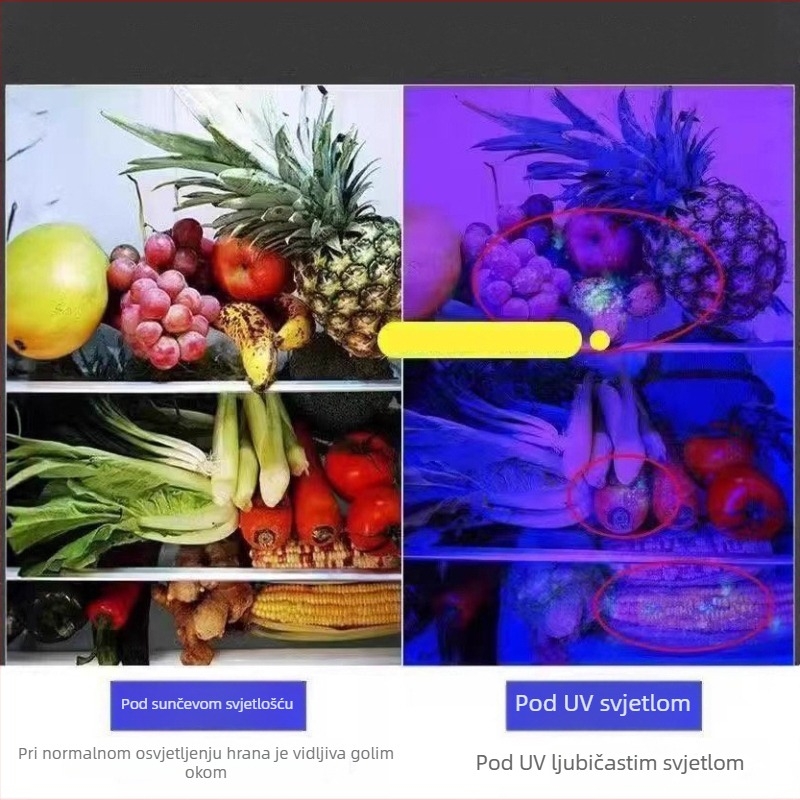 Prijenosna UV lampa za nokte za gel lak, kompaktna ljubičasta svjetlost