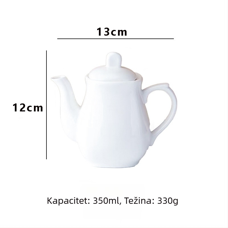 Bijeli keramički set posuda za začine, otporan na visoke temperature, s 35 rupa, solnička i posuda za ulje