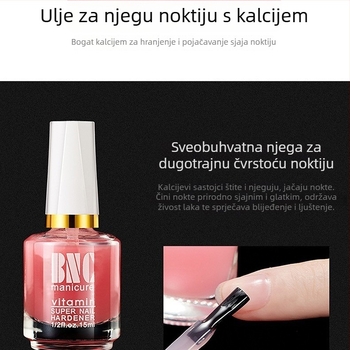 Serija ulja za njegu noktiju: bazno ulje obogaćeno kalcijem, hranjivo ulje, ulje sjaja za nokte, omekšivač, 15 ml