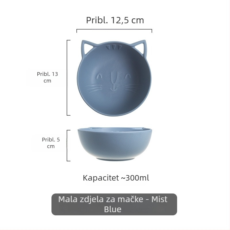 Porcelanska zdjela za kućnu upotrebu, zdjela za salatu ili desert uz drveni stalak, sladak crtani motiv, nordijski stil