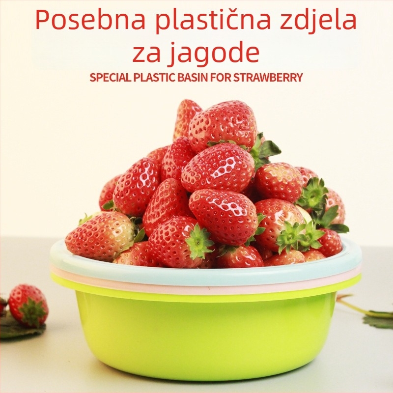 Plastična zdjela za branje jagoda, dostupna u veličinama 1 kg, 1,5 kg, 2 kg i 2,5 kg