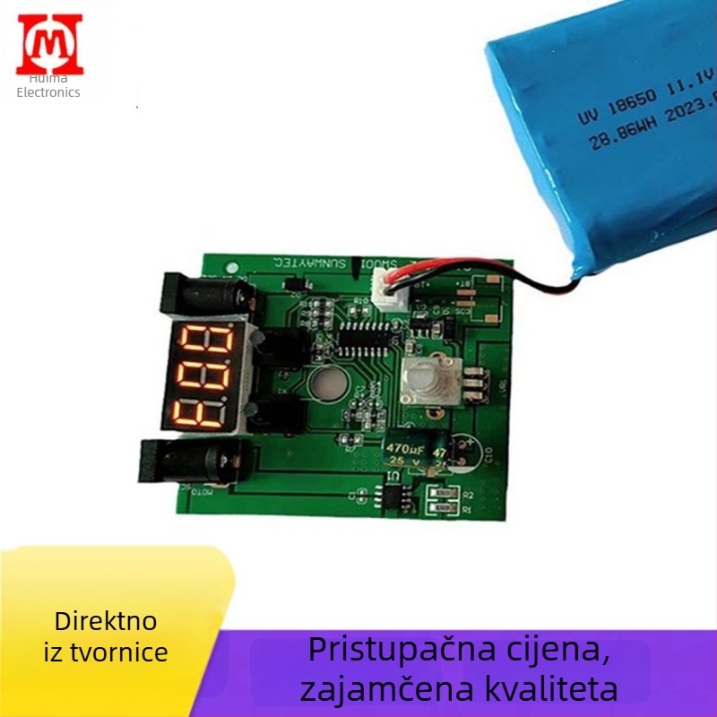 Brušenje noktiju 101: dizajn kontrolne ploče i PCBA, LED lampa za sušenje noktiju, 7.4V/12V