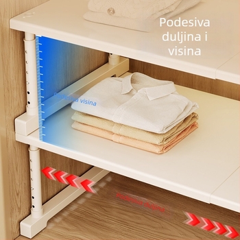 Nova garderoba s višeslojnim policama, pregrade za garderobu, proširive skladišne police, pregrade ormara, kuhinjski ormarići