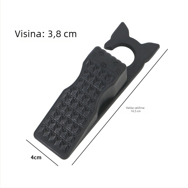 PVC držač vrata s kukom, gumeni zaštitnik vrata otporan na vjetar, bez ugradnje, mekani PVC amortizator za udarce