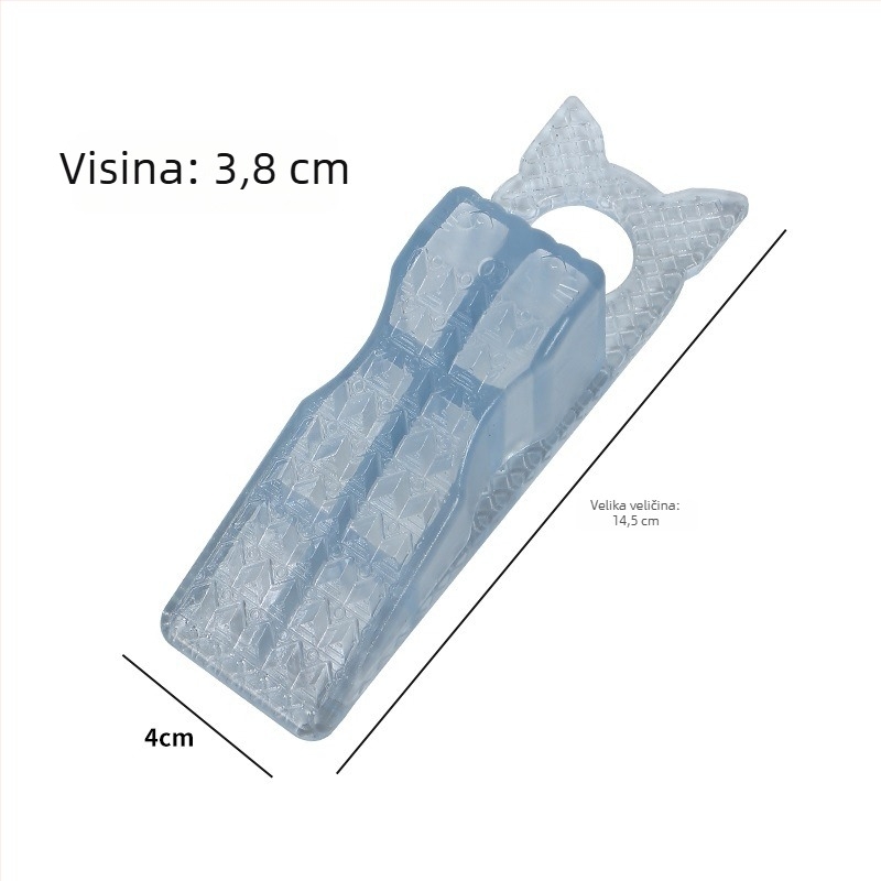 PVC držač vrata s kukom, gumeni zaštitnik vrata otporan na vjetar, bez ugradnje, mekani PVC amortizator za udarce