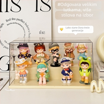 Dora vitrina za prikaz figurica za kućnu upotrebu, prozirna akrilna kutija za LEGO figurice i kutije iznenađenja