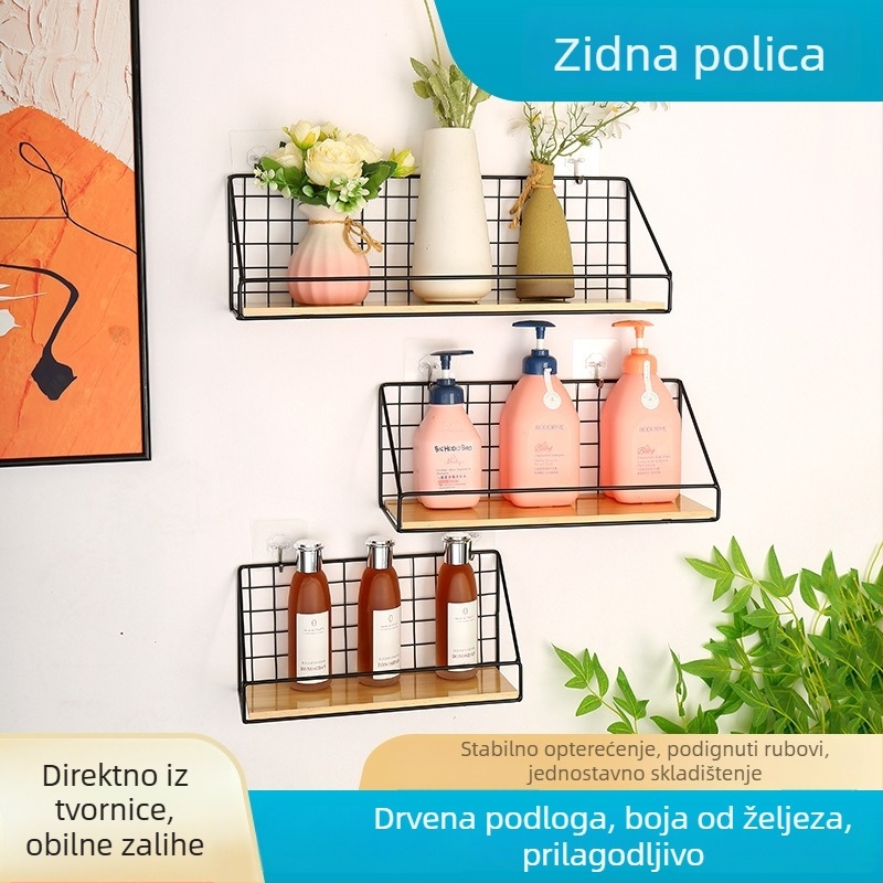 Zidni metalni ormarić za pohranu u dnevnom boravku i kuhinji, zidni organizator za studentski dom, zidni stalak za šminku pored kreveta.