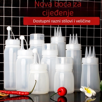 Set boca za sos s tri otvora, plastične boce za kečap i preljev, za kućnu i poslovnu upotrebu