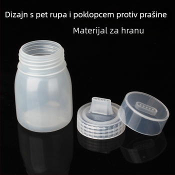 Set boca za sos s tri otvora, plastične boce za kečap i preljev, za kućnu i poslovnu upotrebu