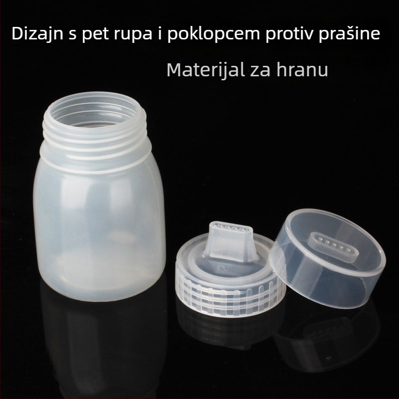Set boca za sos s tri otvora, plastične boce za kečap i preljev, za kućnu i poslovnu upotrebu