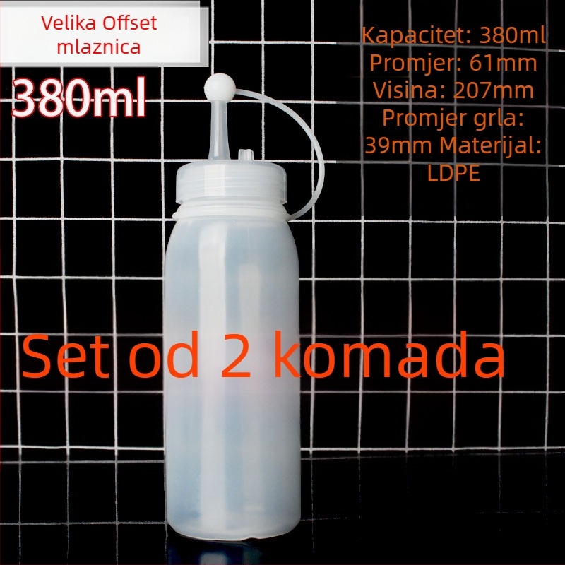 Set boca za sos s tri otvora, plastične boce za kečap i preljev, za kućnu i poslovnu upotrebu