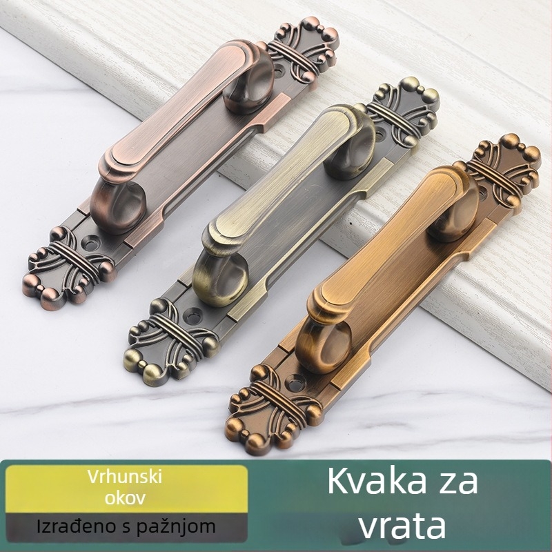 Kvaka za vrata od aluminijske legure – europski retro stil, za drvena vrata, klizna vrata i vrata ormara