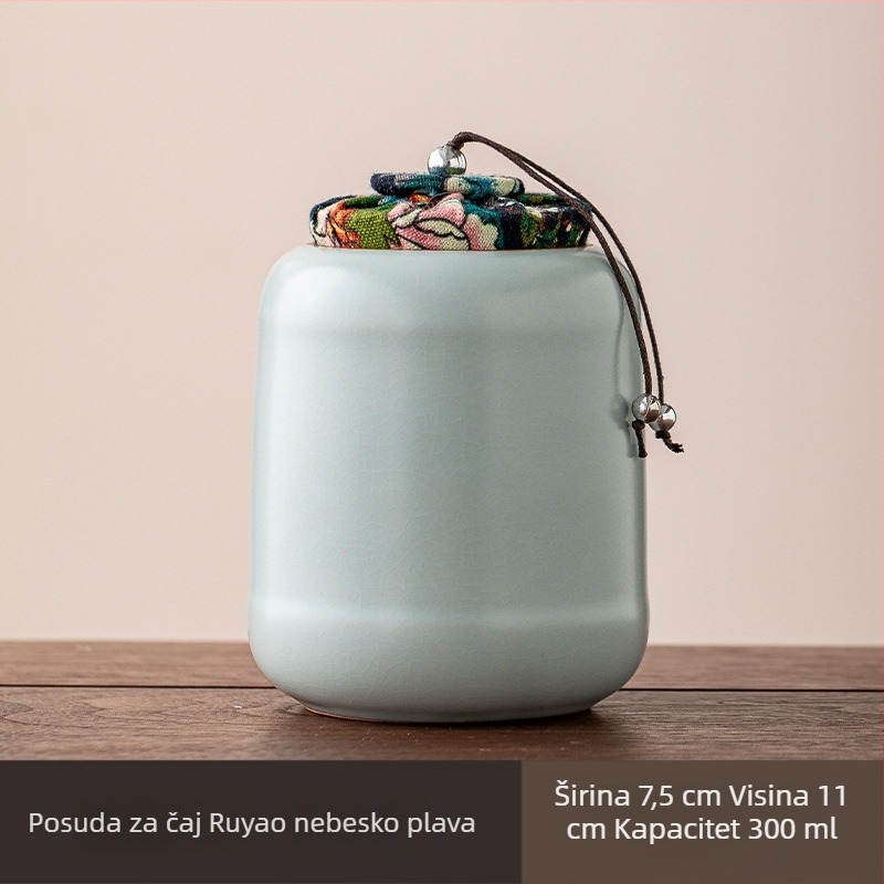 Ruyao keramička posuda za čaj – zatvoreni spremnik za zeleni i crni čaj, prijenosan