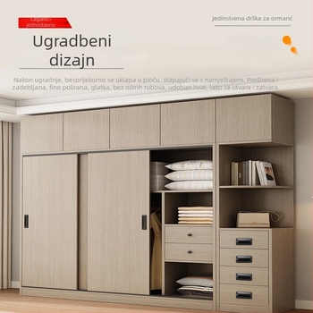LS122 skrivena ručka za ormariće i ladice, bočno ugradbena ručka, uvlačena ručka, oblik polu-knedle, moderni minimalistički stil