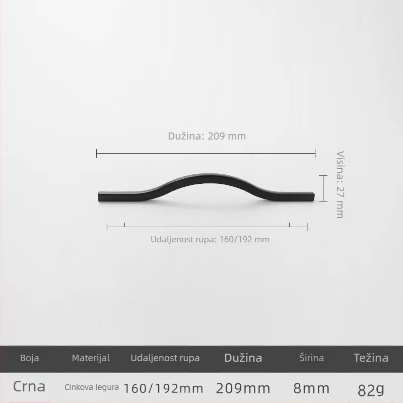 Zlatna ručica za garderobu, moderni minimalistički stil, diskretan luksuz, namještajni hardver, nordijski dizajn, montaža s jednim otvorom