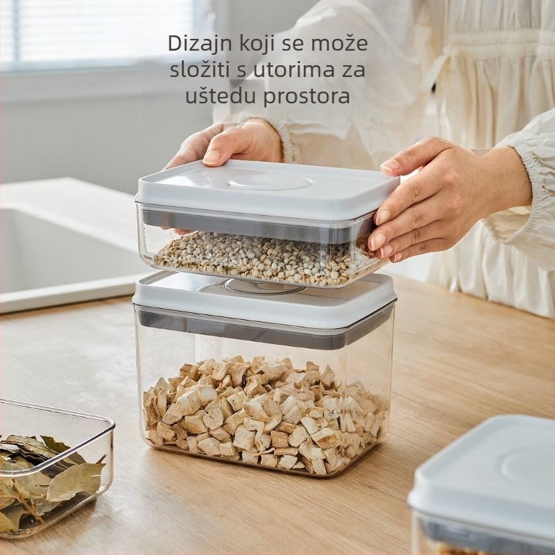 Spremnik za žitarice i brašno, plastična posuda za hranu sa vakuumom