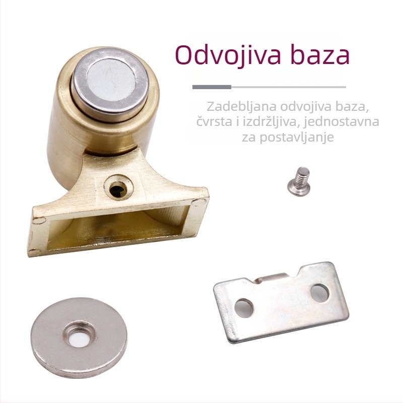 Podnožni magnetski zaustavljač vrata, nehrđajući čelik, povećane visine, za kućnu upotrebu, vrata spavaće sobe i kupaonice, moderni jednostavan dizajn, ugradnja CT-02