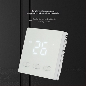 Termostat za podno grijanje s LCD zaslonom i prekidačem kontrole temperature X20