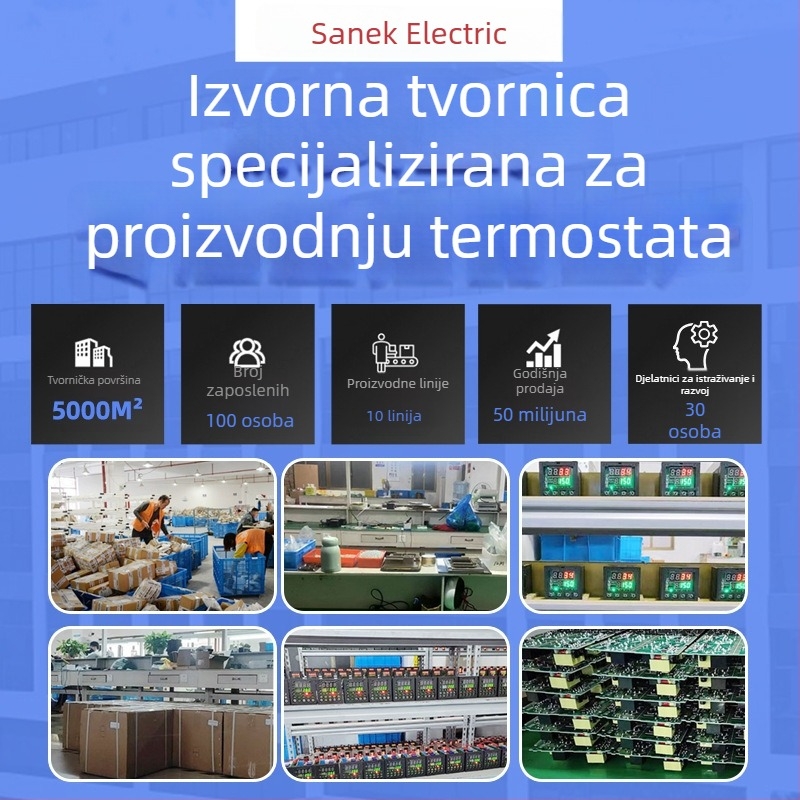 SH-E5C2 Termostat s inteligentnim digitalnim zaslonom, PID regulator temperature s višestrukim ulazima