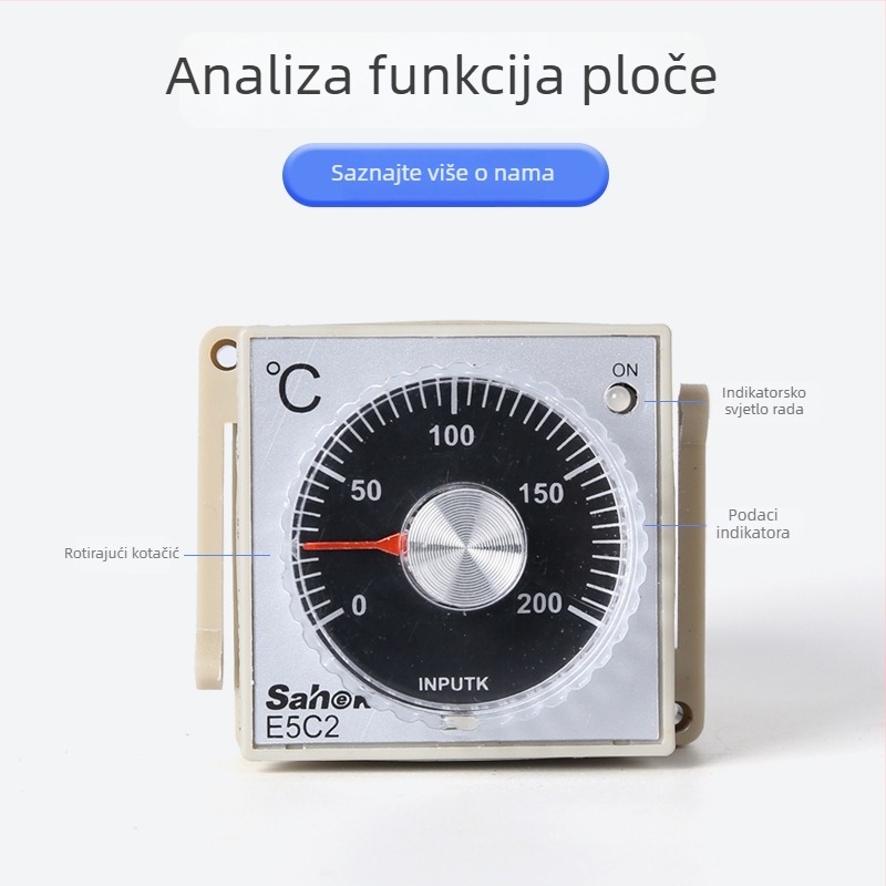 SH-E5C2 Termostat s inteligentnim digitalnim zaslonom, PID regulator temperature s višestrukim ulazima
