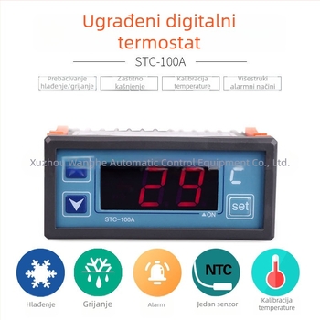 STC-100A regulator temperature za precizan termički nadzor u sustavima hlađenja i grijanja, oprema za preradu morskih plodova, inkubaciju i skladištenje