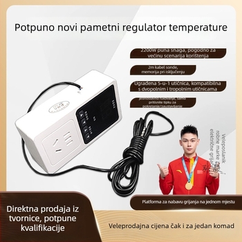 Digitalni zaslon, pametna utičnica za kontrolu temperature za akvarij i grijanje kućnih ljubimaca