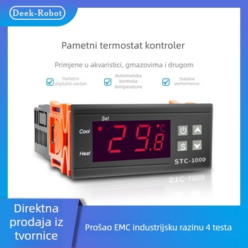 STC-1000 termostat s digitalnim zaslonom za kutiju za kućne ljubimce, 220V, podesiva temperatura