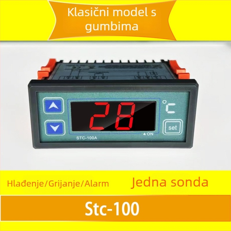 STC-100A digitalni termostat s prikazom temperature za hlađenje i grijanje
