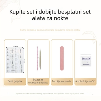 Nokti s motivom javorovog lista i leptira – privlače sreću, osvježavaju ton kože, nosivi umjetni nokti, elegantan svakodnevni stil