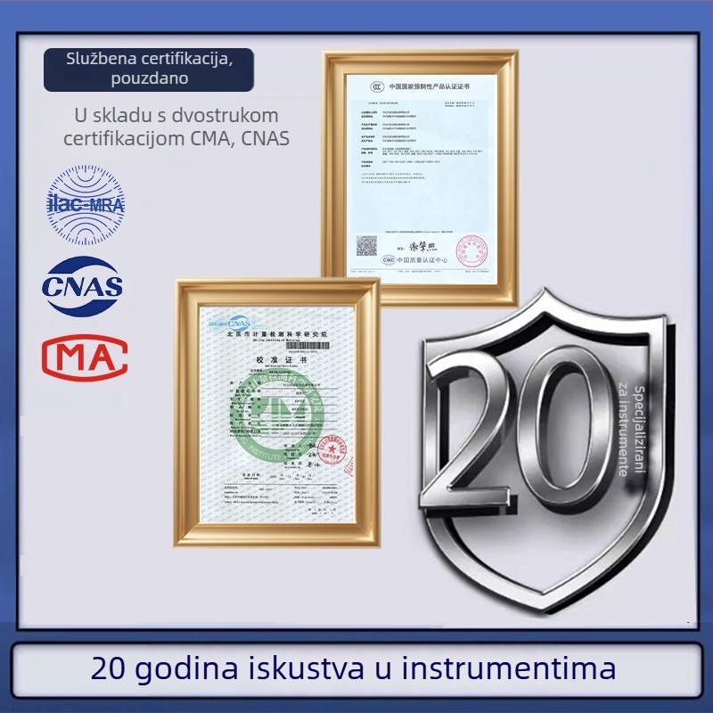 Ručni industrijski termometar visoke temperature s nehrđajućom sondom, digitalni zaslon, bimetalni senzor