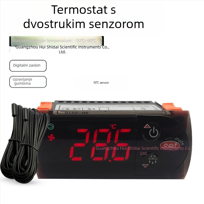 251C regulator temperature za -50 do 90°C za hladnjaču i ormarić za cvijeće (hlađenje i grijanje)