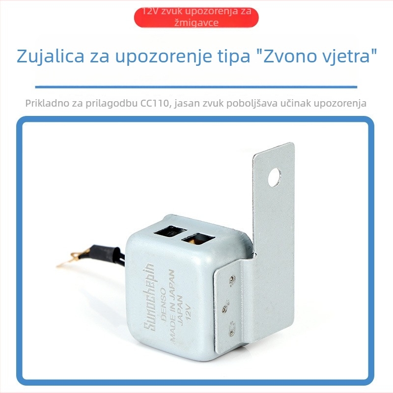Relé za Honda Cub CC110: univerzalni zvuk zvona, mali zvučnik i ton signalizacije skretanja