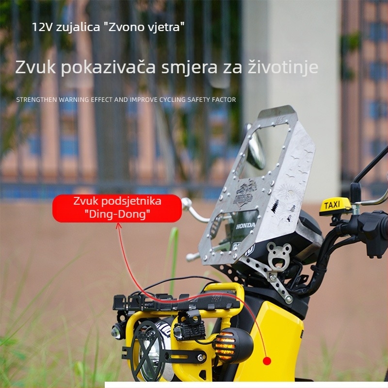 Relé za Honda Cub CC110: univerzalni zvuk zvona, mali zvučnik i ton signalizacije skretanja