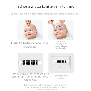 Dječja naljepnica za čelo – pametan senzor temperature