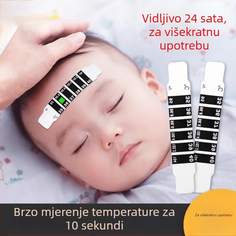 Dječja naljepnica za čelo – pametan senzor temperature