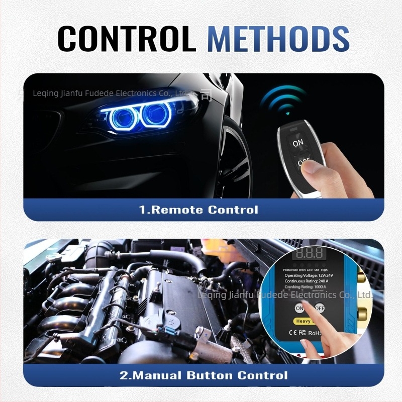 Digitalni prekidač za isključivanje baterije automobila s digitalnim zaslonom, zaštita od curenja, 12V/24V, inteligentno daljinsko upravljanje, dvosmjerni daljinski prekidač