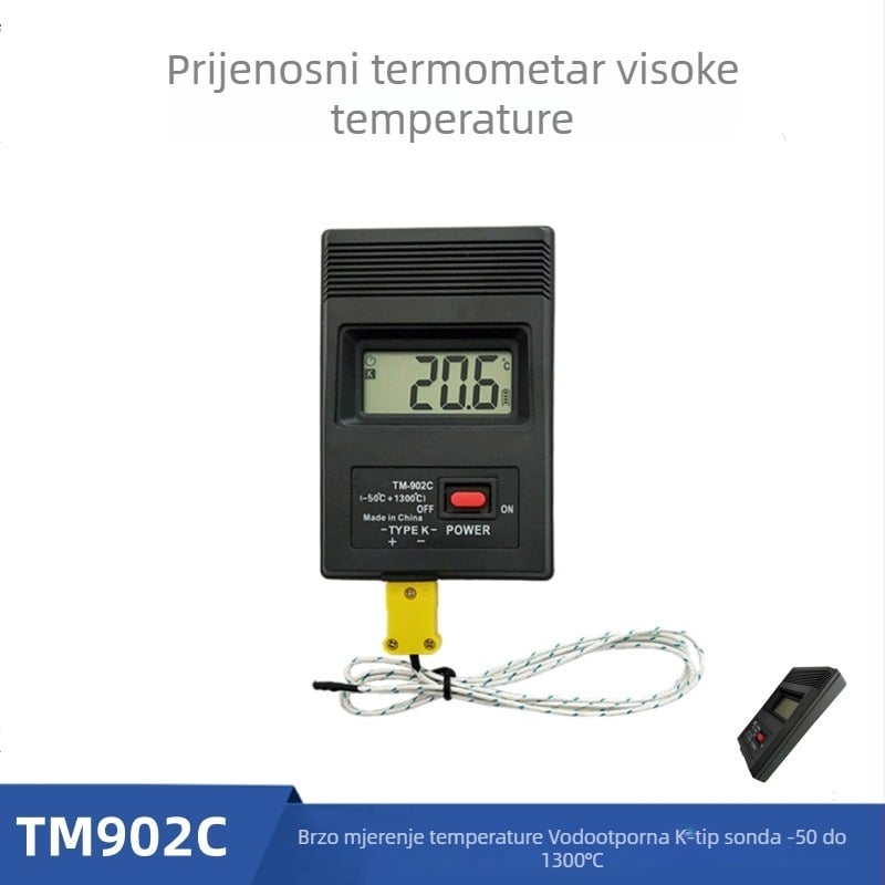 TM902C Prijenosni digitalni termometar tipa K, visokotemperaturni, -50 do 1300°C